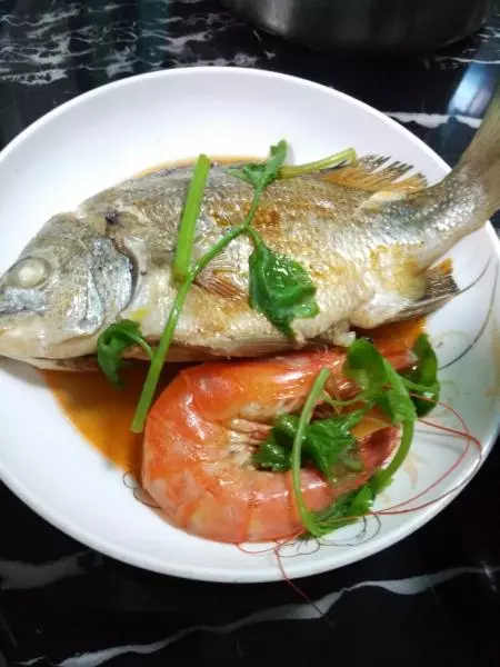 簡單煮海魚、蝦