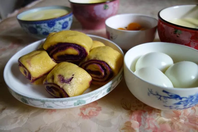 紫薯玉米饅頭