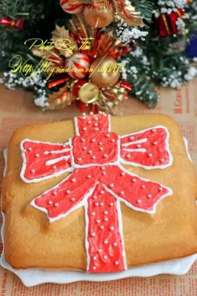 聖誕蝴蝶結蛋糕