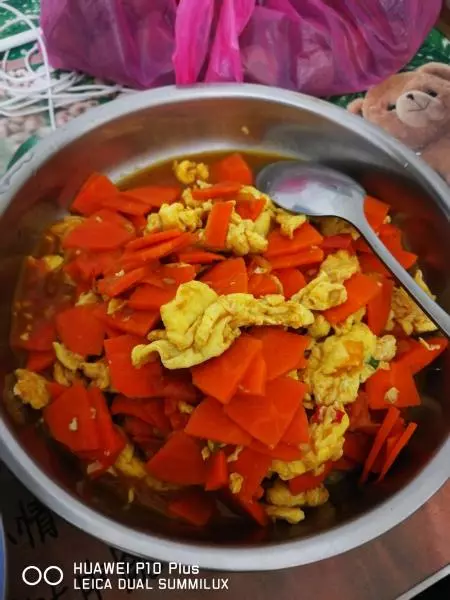 蒜香雞蛋西紅柿胡蘿蔔片