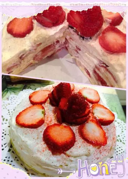 草莓可麗餅蛋糕