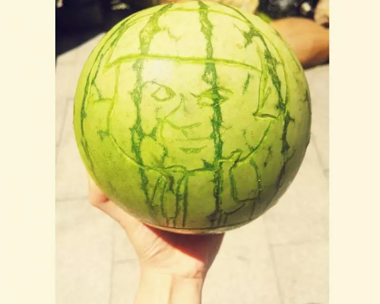 雕個西瓜