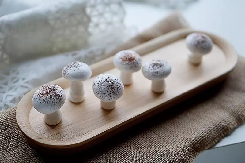 擺盤「萌主」──蛋白霜蘑菇