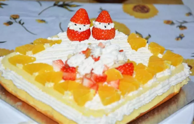 聖誕酸奶水果蛋糕