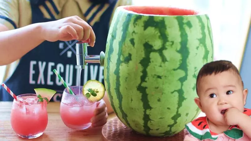 水龍頭裡也能流出西瓜汁，放肆豪飲一整夏
