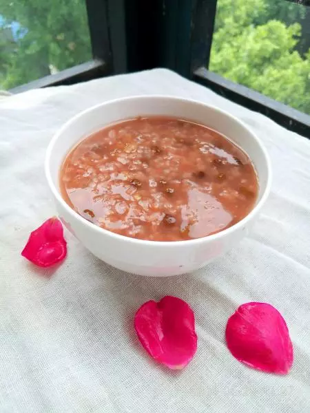 薔薇綠豆粥