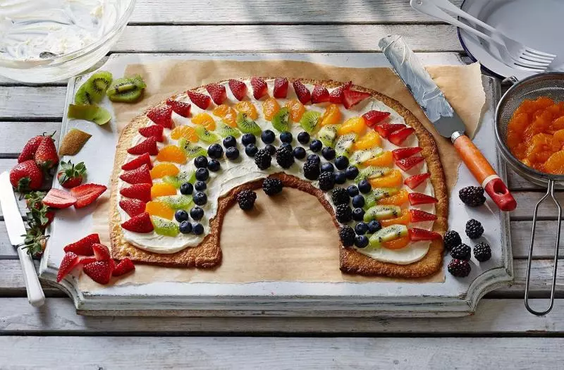 彩虹水果Pizza