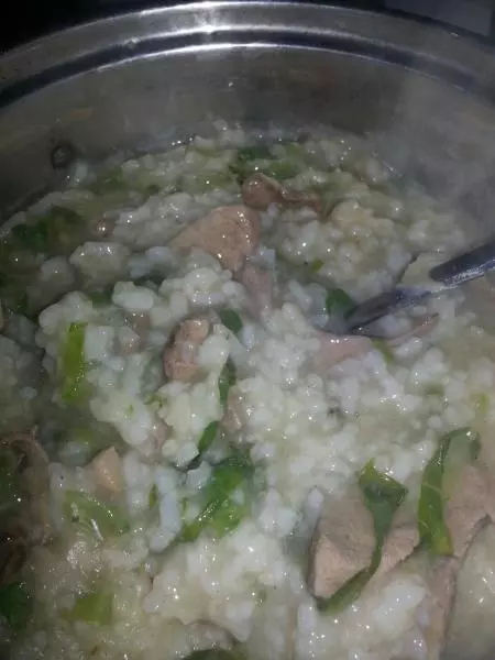 豬肝菜粥