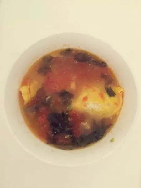 雞蛋煎餃紫菜湯
