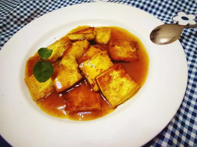 咖喱脆皮豆腐
