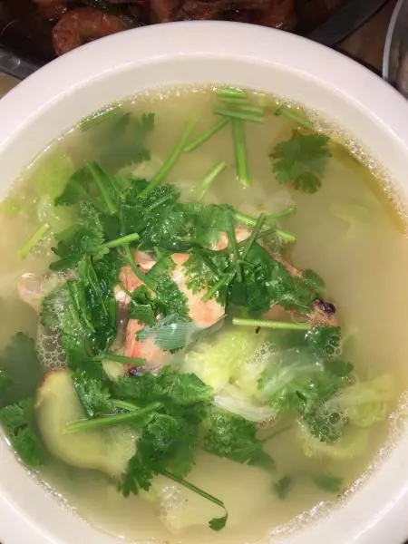 蝦蝦燉白菜湯