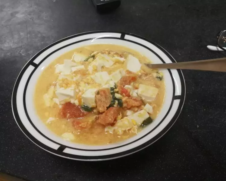 番茄雞蛋豆腐煲
