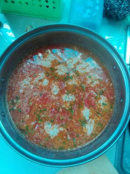 番茄圓子湯
