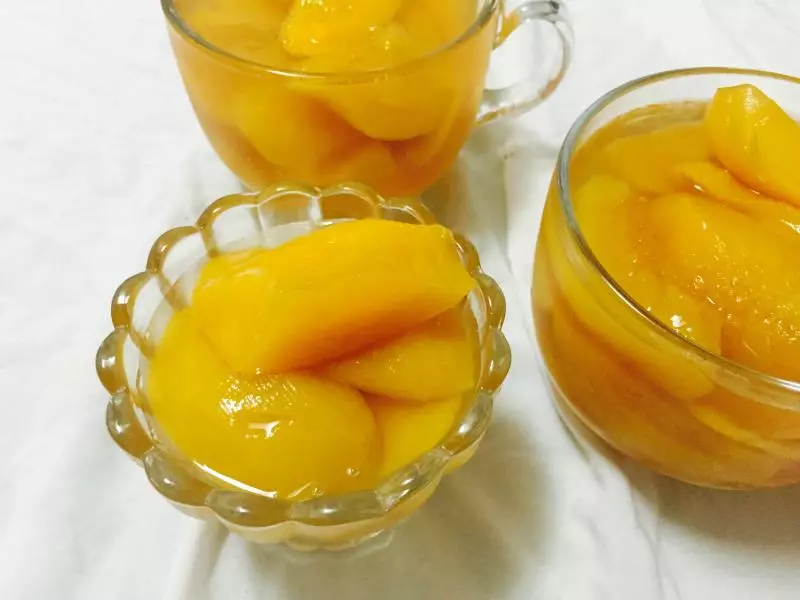 黃桃季～簡單的黃桃罐頭