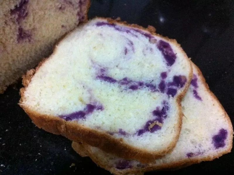 麵包機製作紫薯土司