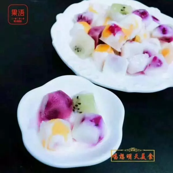 水果酸奶凍