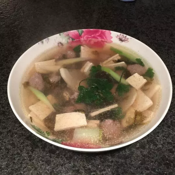 竹筍牛肉丸子湯
