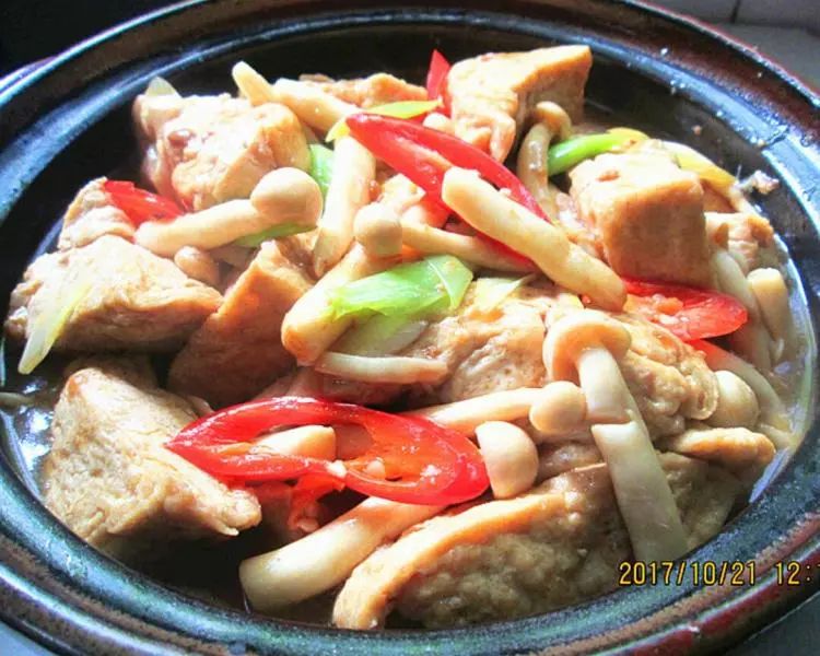 豆腐海鮮菇煲