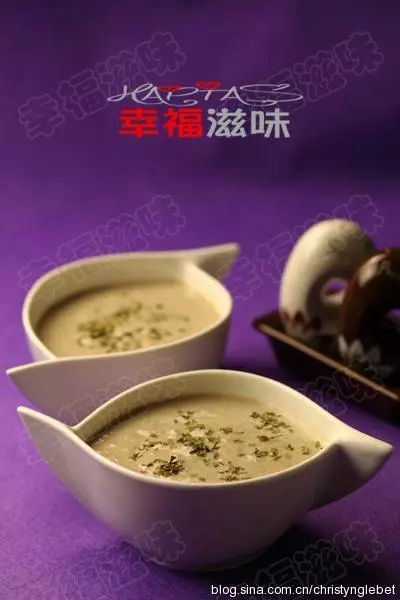 香草杏鮑菇版奶油蘑菇濃湯