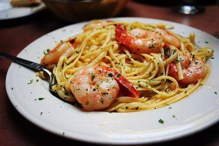 面里有蝦 Linguine Pasta with Shrimp