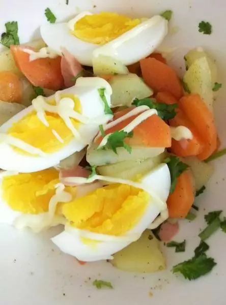 雞蛋雜菜沙拉（營養美味早餐15分鐘搞定）