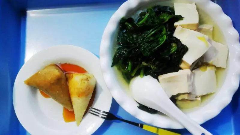 瘦身清腸湯丨野茼蒿豆腐湯&amp;粽子 · 圓滿素食