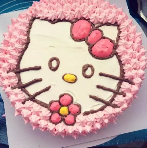 KT貓卡通生日蛋糕