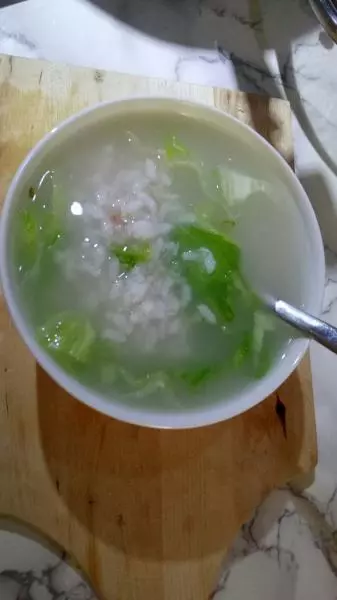 蟹肉蔬菜粥