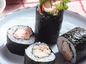 鮪魚蟹肉沙拉卷