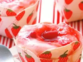草莓蒸糕