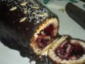 巧克力藍莓夾心蛋糕卷