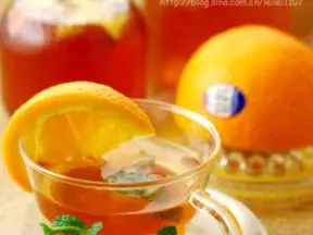 鮮橙冰薄荷果茶