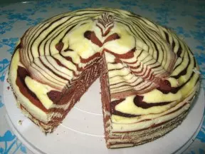 斑馬紋蒸蛋糕