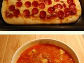 比薩+紅湯