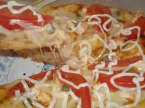 紅紅鮮蝦披薩