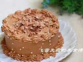 巧克力裱花蛋糕