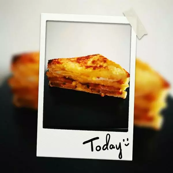 烤箱版金黃三明治