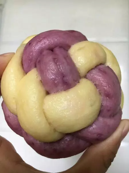 紫薯繡球饅頭