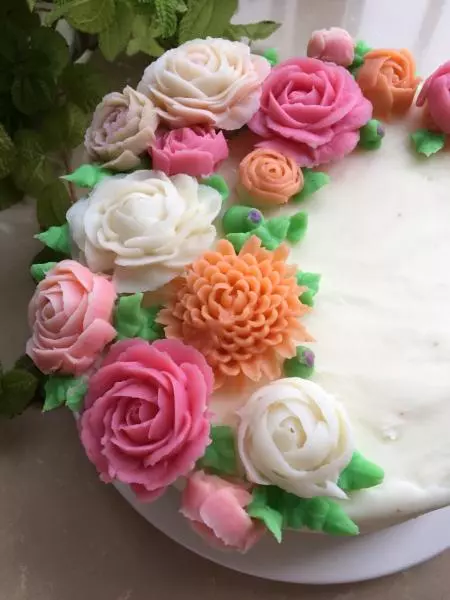 山藥裱花蛋糕