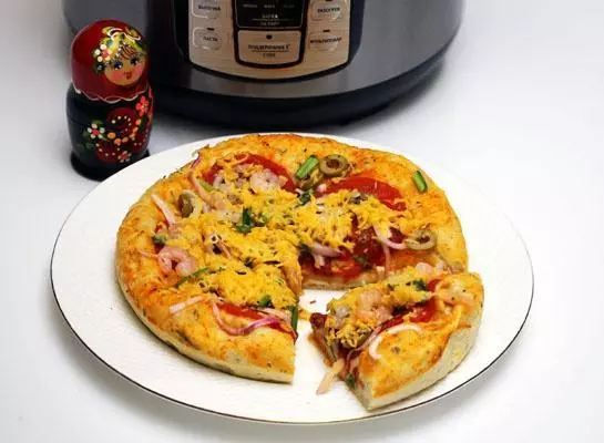 鮮蝦芝士pizza（電飯煲版）