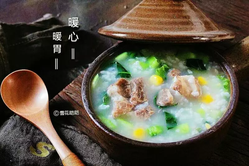 青菜排骨玉米粥(電飯煲簡易版)
