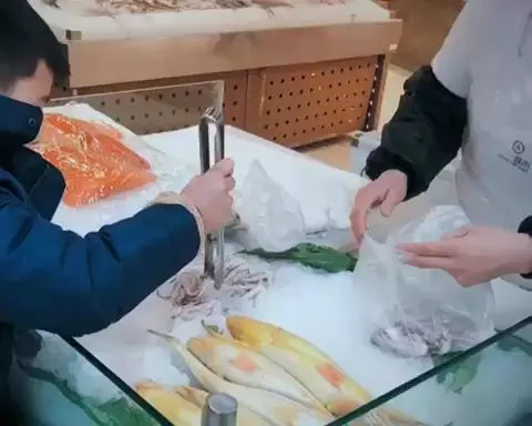 香菇肉末炒魷魚須