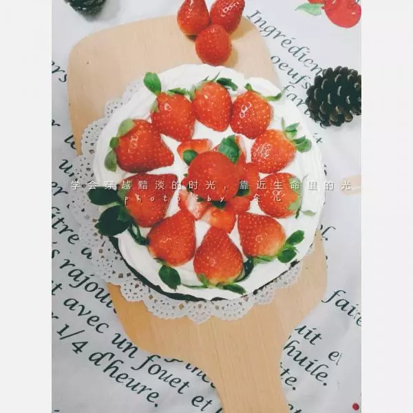 草莓香蕉奶油蛋糕