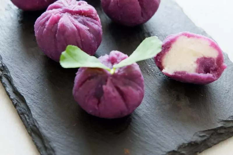 一歲輔食——紫薯山藥包