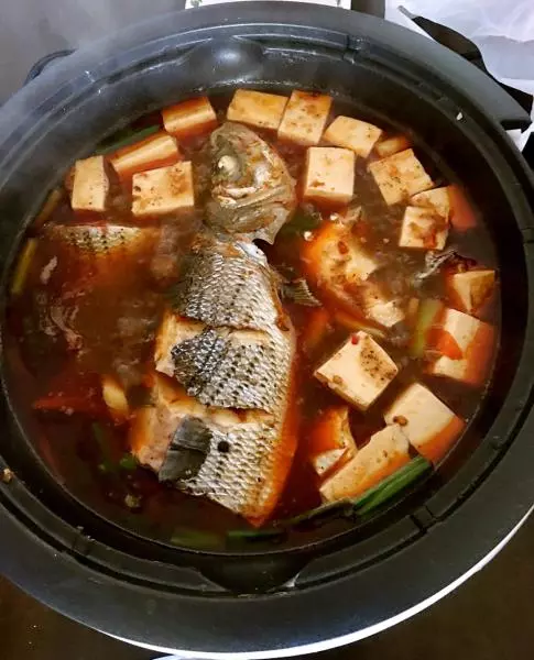 青花椒豆腐水煮魚