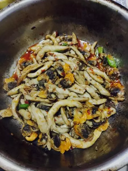 辣炒蘑菇蛤肉
