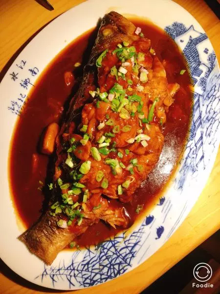 蒜子燒鱸魚