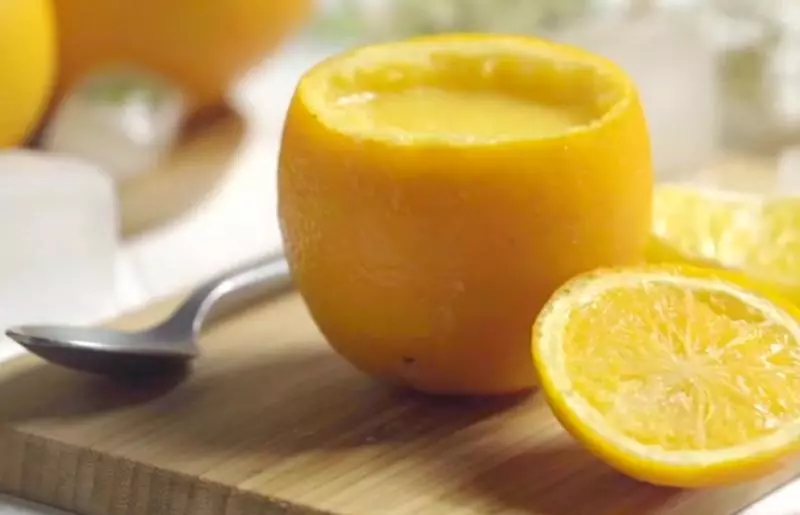 超簡單的香橙冰沙