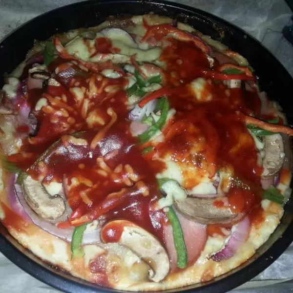 雙層培根芝士披薩