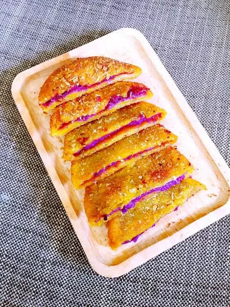 紫薯餡南瓜餅